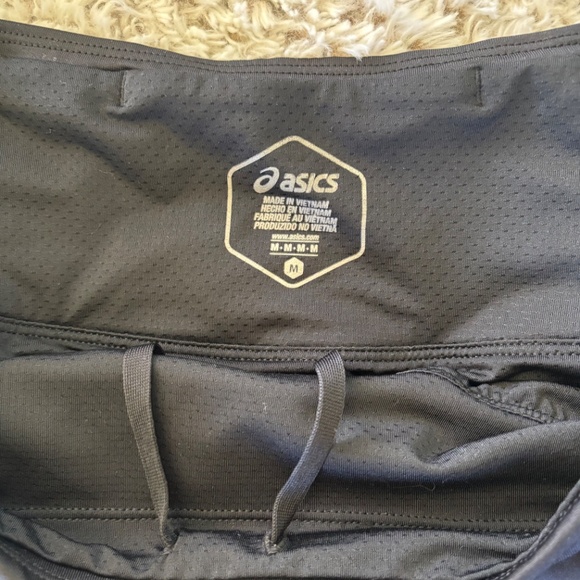 Asics Black Running Shorts Size Medium - Picture 6 of 6